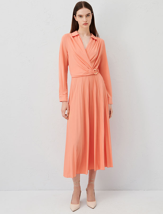 Second female peach hot sale midi dress